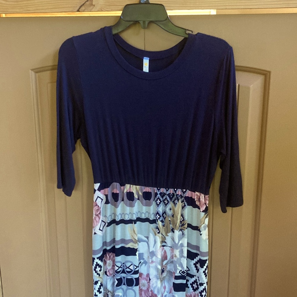 Dressing Gaudy Navy Floral Maxi Dress
